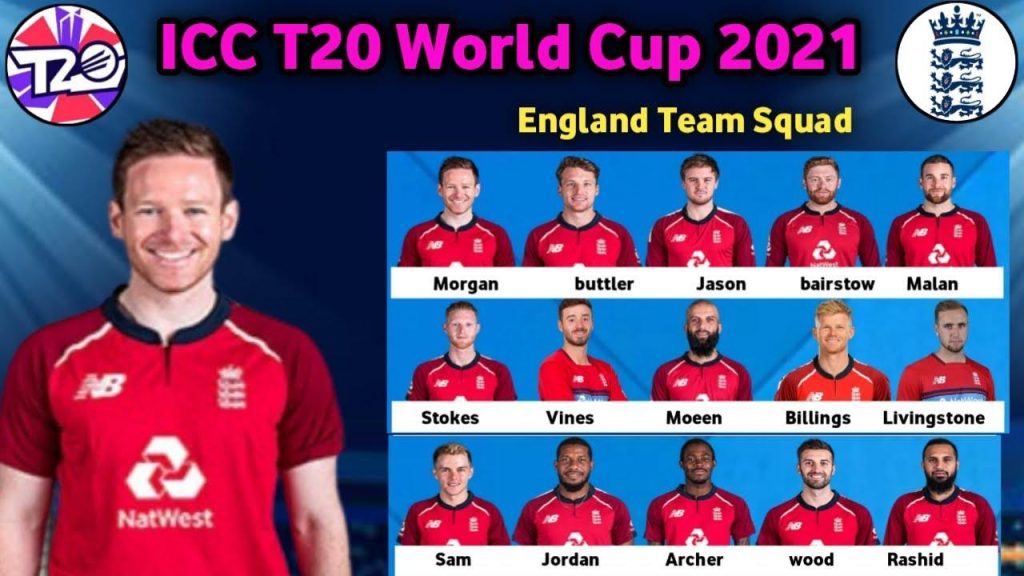 England Squad T20 World cup 2021