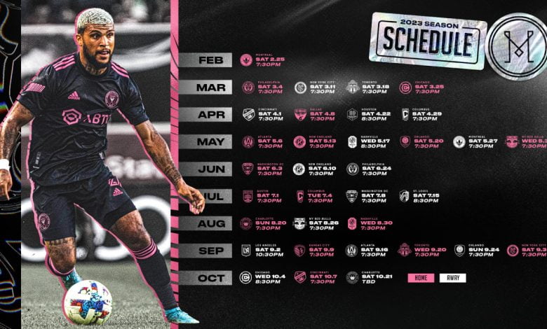 Inter Miami Match Schedule 2023
